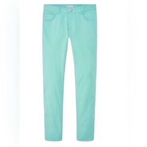 Peter Millar Mens 32x32 EB66 Performance 5 Pocket Pants Willow Mist NWT